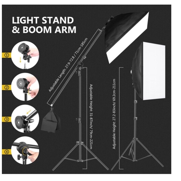 Neewer 3 pieces Dimmable Bi-color 660 LED Video and Photo Light and Stand Kit - Picture 8 of 9